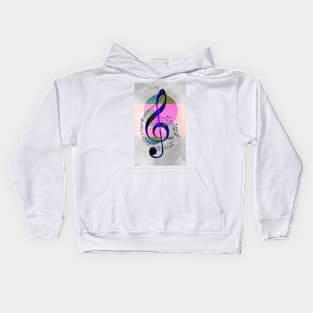 Musical Treble Clef Kids Hoodie